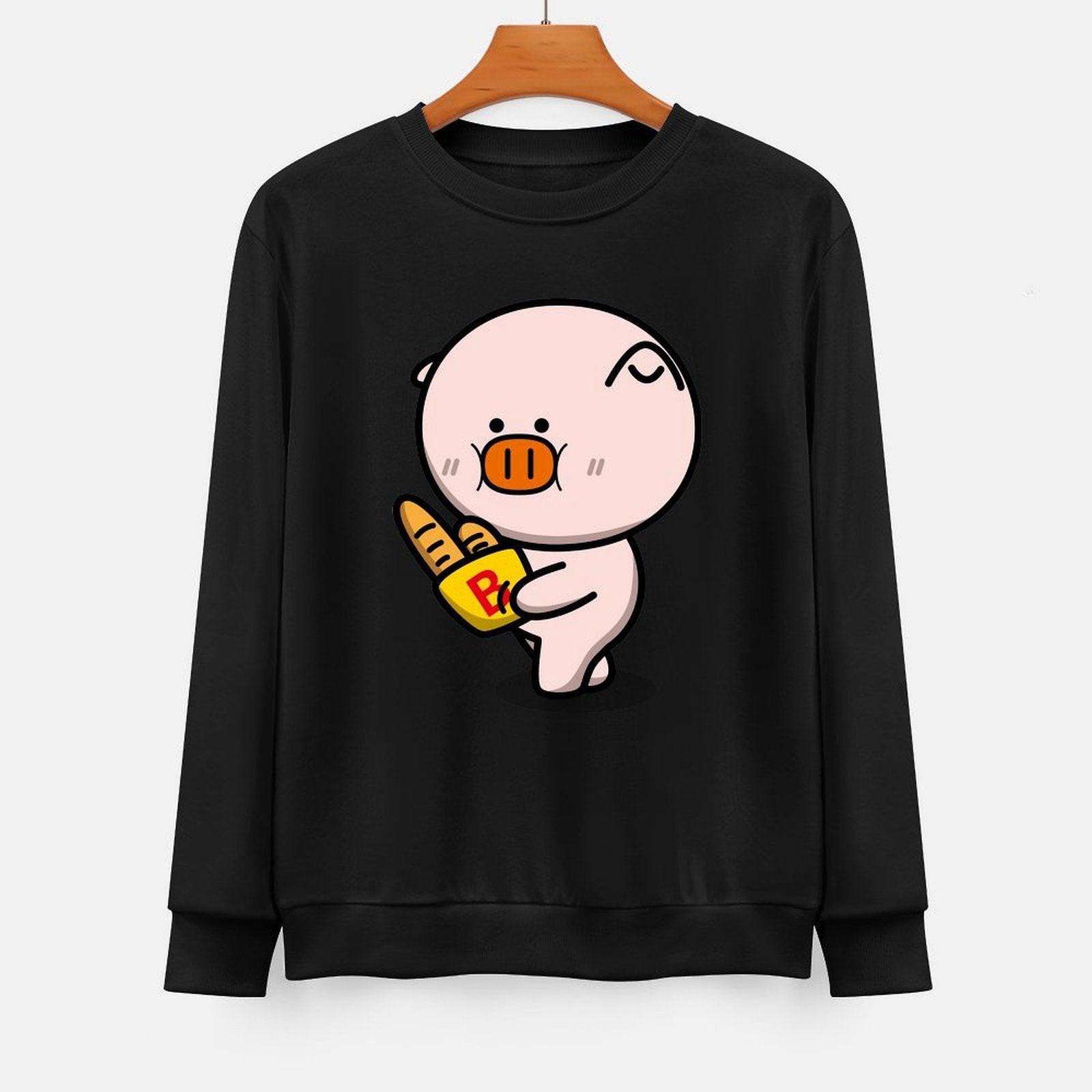 Front Patterned Long Sleeve Top Modern